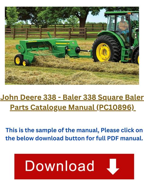 john deere 338 skid steer|john deere 338 baler manual.